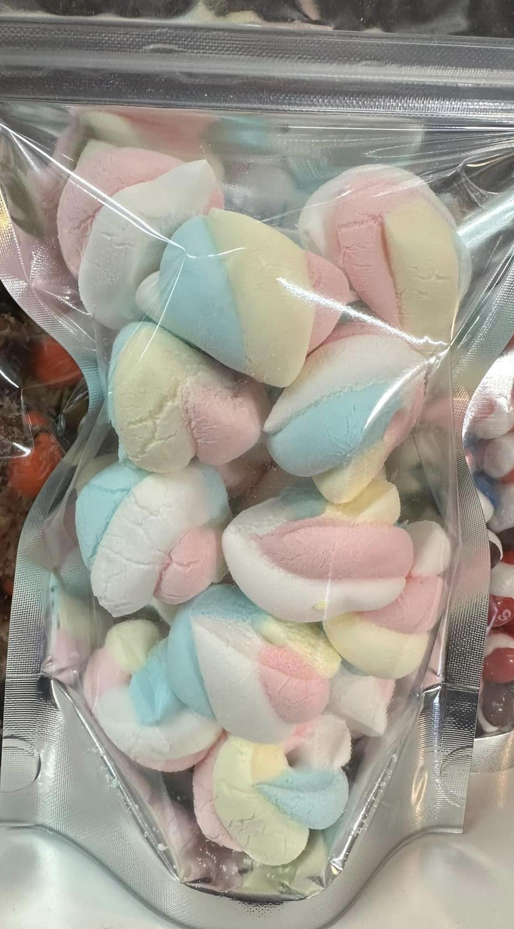 Freeze Dried Swirly Marshmallows