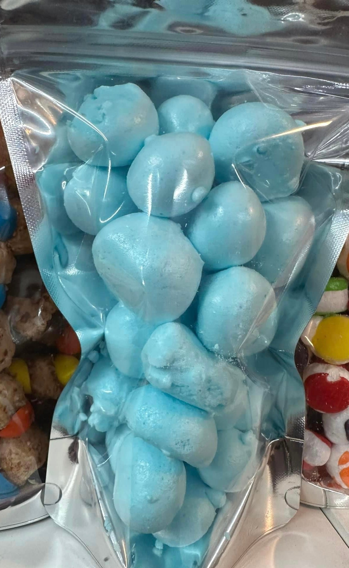 Freeze Dried Blue Raspberry Taffy